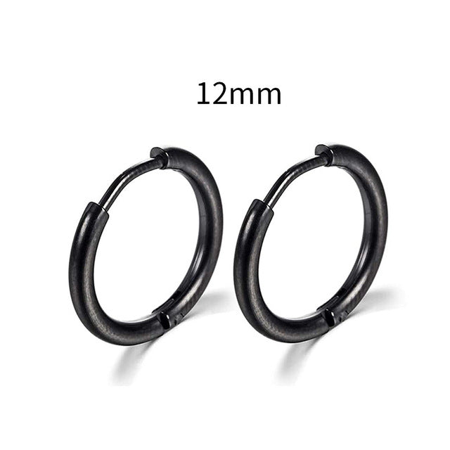 2025 New Simple Stainless Steel Gold Small Earrings Cartilage Ear Piercing Jewelry