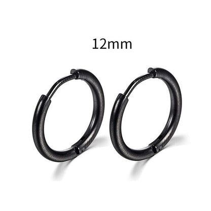 2025 New Simple Stainless Steel Gold Small Earrings Cartilage Ear Piercing Jewelry